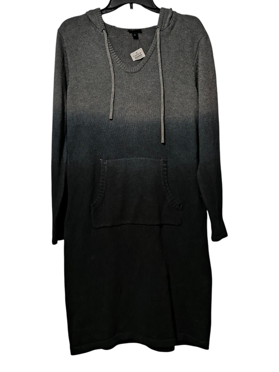torrid Dresses & Skirts - NWT Torrid Size 1 (1X) Heather Grey Black Ombre Hoodie Sweater Dress Stretchy